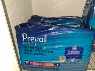 Prevail per-fit men's incontinence underwear pull -up diapers /size MEDIUM/LARGE/XL