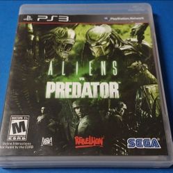 PlayStation 3 Game Aliens Vs. Predator GOOD DISC!