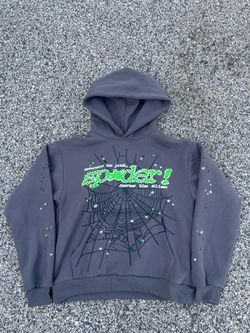 sp5der hoodie grey “punk v2”