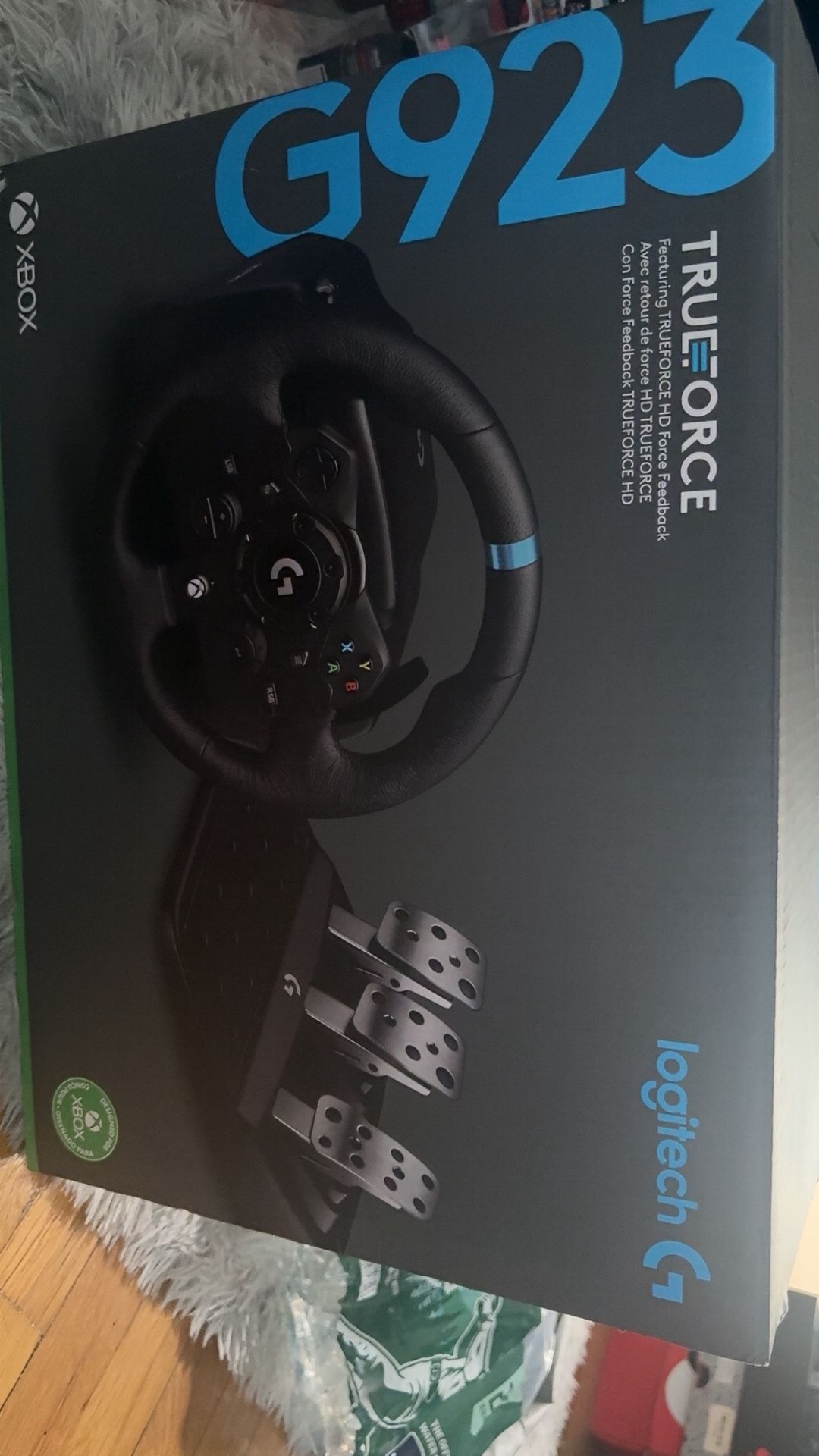 Logitech G923 Racing Wheel & Pedals for Xbox Series X|S, Xbox One & PC SEALED