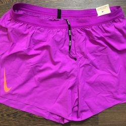 Nike Aeroswift Men’s Running Shorts 4” CJ7840-552 purple pink Size XL $80