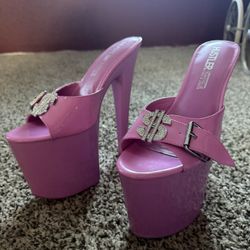 Hot Pink Platform Heels 👠 – Hustler Xtra (Women’s Size 10)