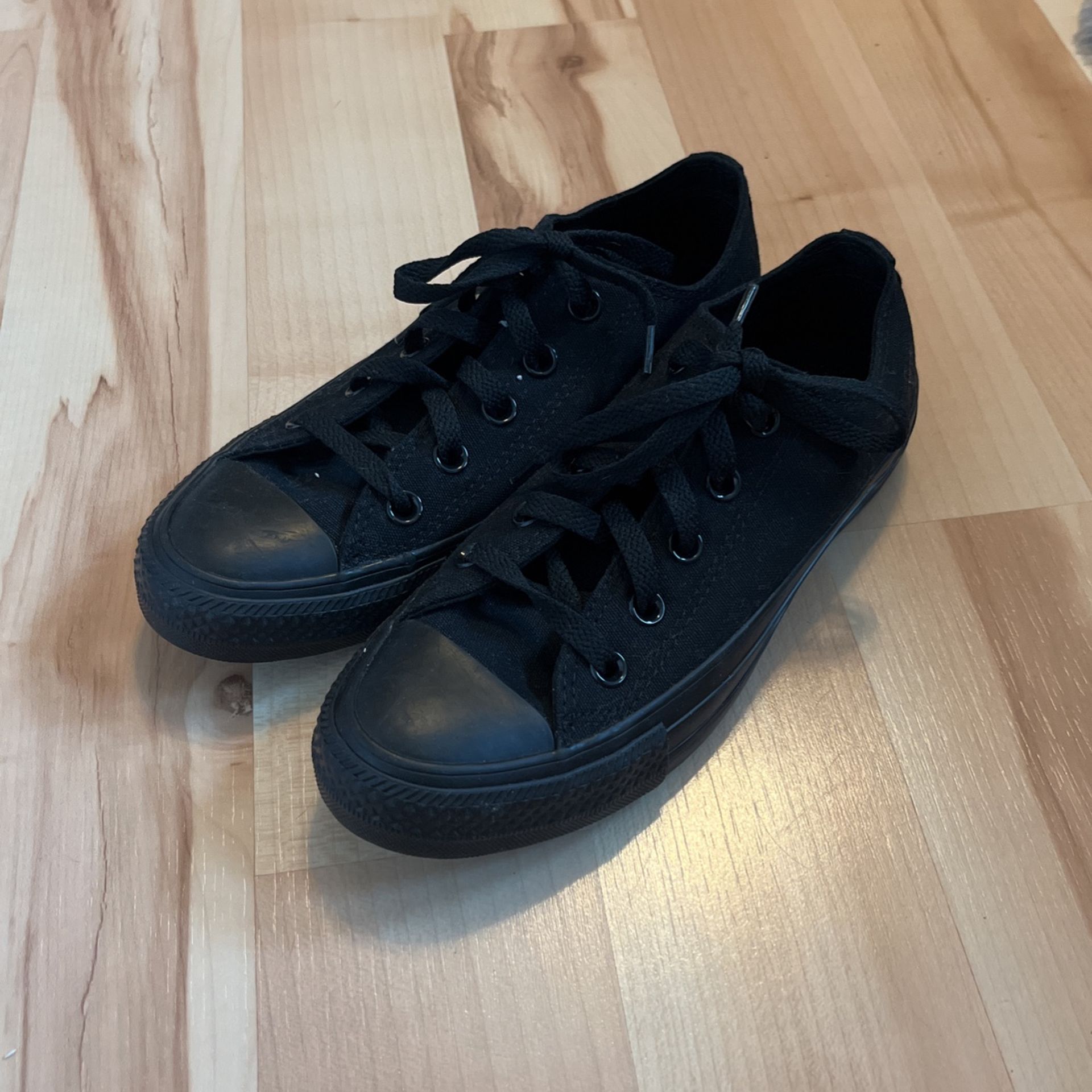 All Black Converse (women’s 6, men’s 4)