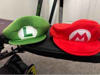 Mario and Luigi kids play hats