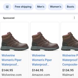 Steel toe Waterproof Women's Work Boots