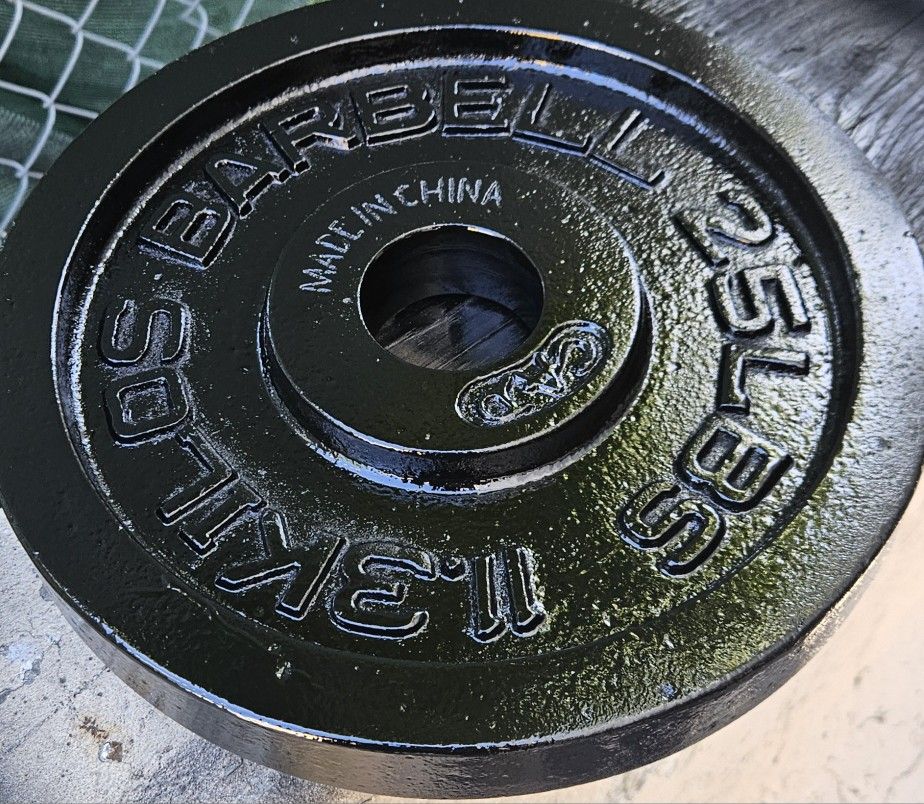 Set Of 25lbs Barbell Plates