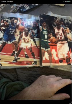 2 Michael Jordan 8x10 Photos And One Of them With Shaq. These Are Great For framing