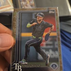 Brandon Lowe [Camo] #153 (2025 Topps) 