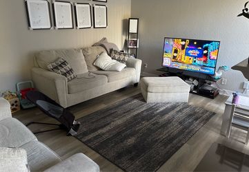 Ashley Furniture Sofa + Loveseat + Ottoman Set