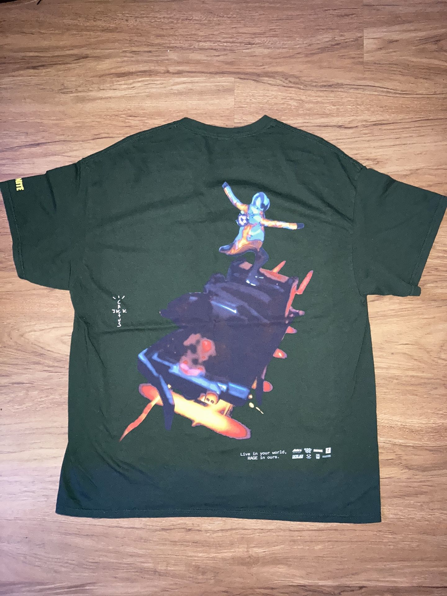 Cactus Jack Travis Scott Fortnite Cyclone Tee Green
