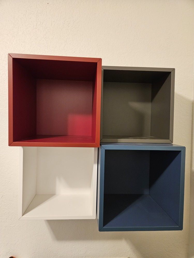 Ikea Cube Shelf Eket with suspension rails