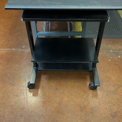 Compact Computer Desk/ Stand with wheels