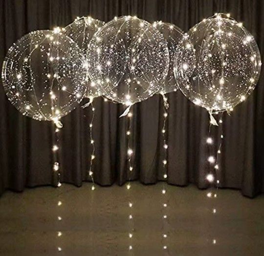 Light up led balloons 5x12 (60) sets with battery