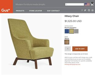 Gus modern 2024 hilary chair