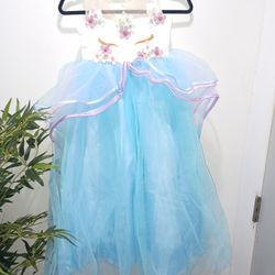 New Girls Unicorn Dress 5/6