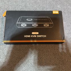 2-Port HDMI KVM Switch – Control 2 Computers w/ One Setup