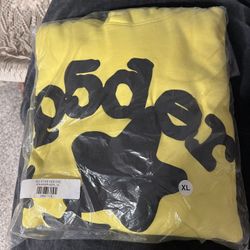 Yellow Sp5der Hoodie