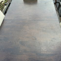 Dining Table And Shelves Piece