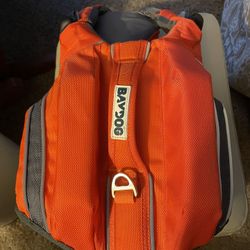 Baydog Monterey Bay Life Jacket Safety Orange Vest Small Dog Adventure Gear