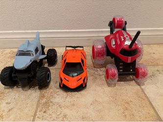 Set of 3 Remote Control Monster Trucks/Sports Car