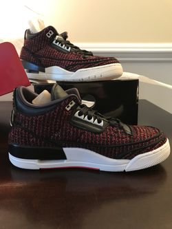 Nike Air Jordan 3 Retro SE AWOK NRG Black Red 18 WMNS Size 7 MENS
