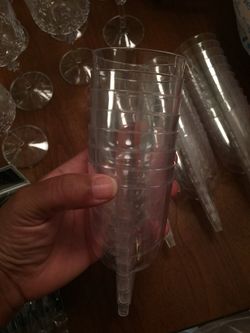 Party supplies water plastic cups