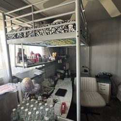 Twin Bunk Bed With Desk Space Underneath 