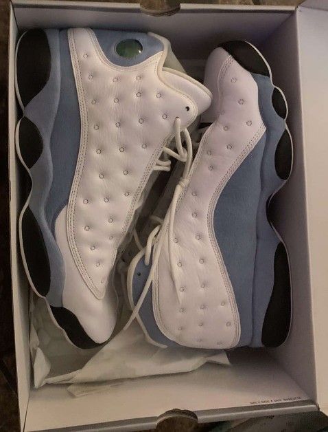 Jordans 13 Retro Blue/White