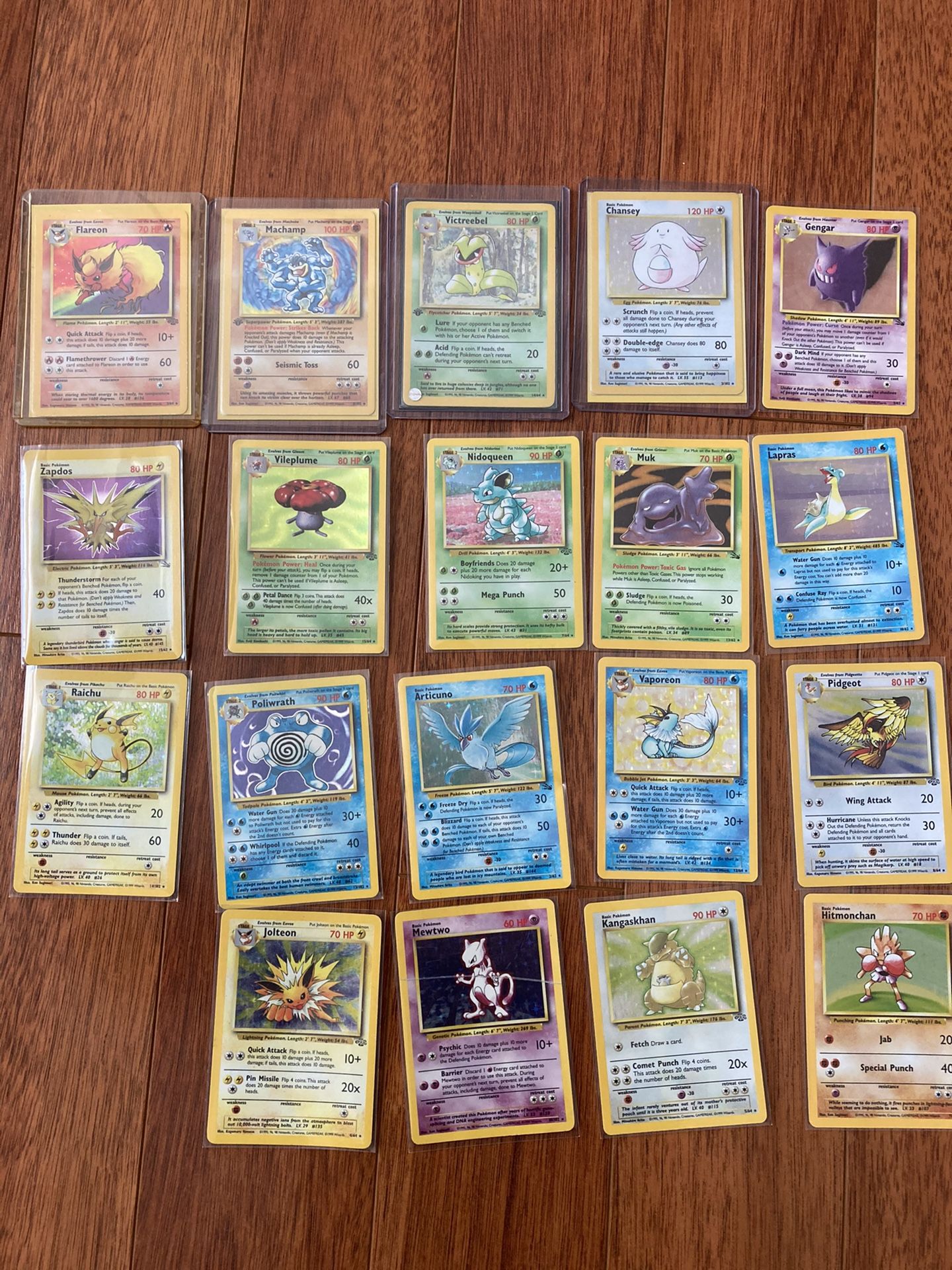 Pokemon cards First Editions, Misprints, shadowless, holographic, second base set
