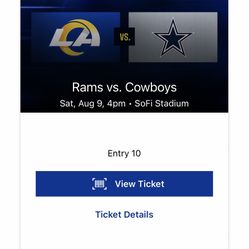 Rams SSL Season Ticket for Sale 