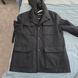  Wool Winter Coat Large