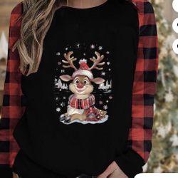 Xmas Reindeer Pj Plaid Shirt 