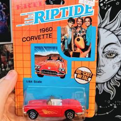 RIPTIDE 1984 Vintage 1960 Corvette Car Tie Cast Metal 