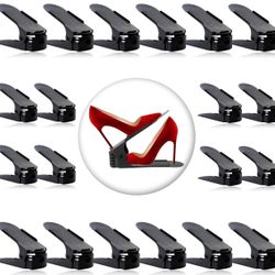 Shoe Rack Shoe Organizer Space-Saving Storage Shoe Organizer for Closet,Shoe Stacker Shoe Slots Space Saver Double Stack Shoe Holder Homeries