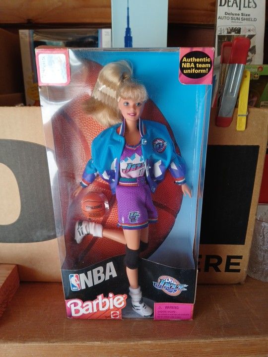 UTAH JAZZ BARBIE, NEW, Sealed MATTEL Never Opened $25.00 NOW ! FIRM !