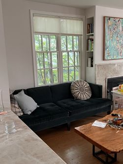 Room & Board Jasper Sofa — Mid-Century Modern, Teak Legs