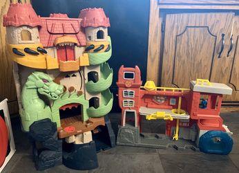 Dragon Castle and Transformers Fire Station