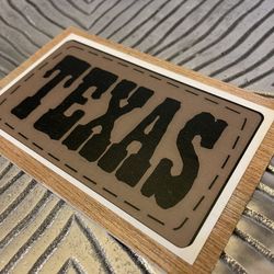TEXAS Wooden Postcard 
