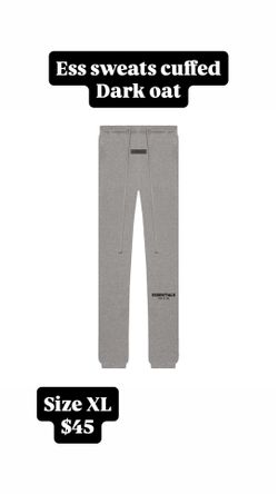 Essentials cuffed sweats dark oat