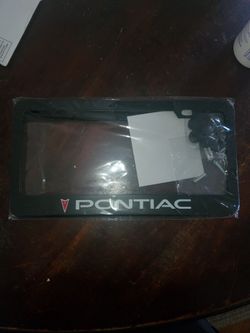 Pontiac license plate 