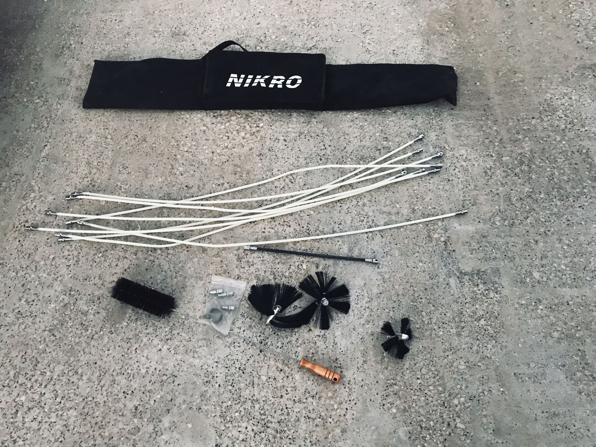 Nikro Deluxe Dryer Vent Rotary Brush Kit