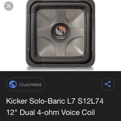 Kicker Solo Baric  Subwoofer L7 Series 