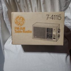 FM-AM table radio by General Electric