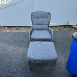 Martha Stewart Outdoor Chair & Ottoman