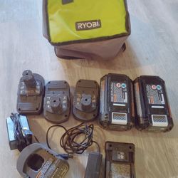 Ryobi Battery And Charger Combo 40v 18v
