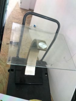 Glass Metal end table