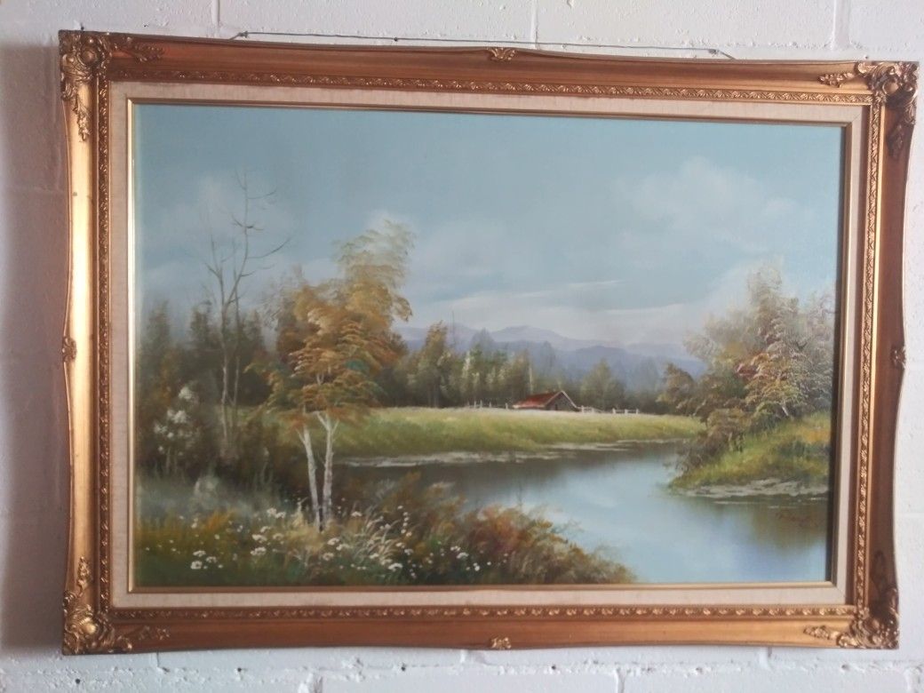 Signed oil painting