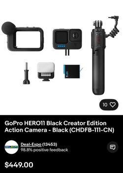 GoPro Hero 11 Creator Edition With A Lot Of Extras $380 OBO 
