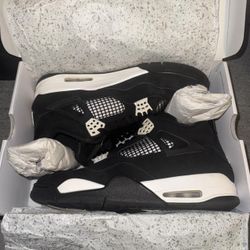 Black And White Jordan 4s
