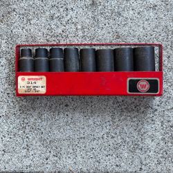 Vintage Williams Deep Impact Socket Set 3/8”